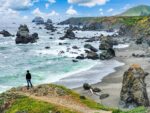 My daughter Marion at Jenner, Sonoma Coast California