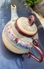 Handthrown and glazed teapot