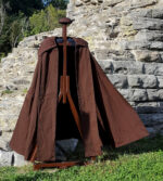 Apprentice Cloak in brown twill.