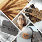 Personalized blankets, hats, and keychains